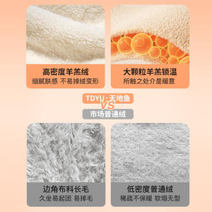 Coussin de siège de toilette épaissi Hi Life en laine d'agneau, doux, pour l'hiver et l'automne, usage domestique - Product Image 5