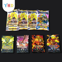 Collection de cartes à collectionner holographiques personnalisées, cartes TCG, cartes de sport, cartes de football, cartes d'anime, jeu de cartes avec boîte de booster en feuille métallisée