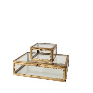 Decorative Luxury Glass <b>Box</b> <b>Set</b> Gift <b>Sets</b> Customizable Designs Jewelry Necklace Watch Display Storage <b>Box</b> & Container Gifting - Product Image 1