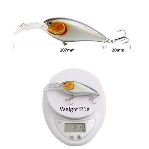 Leurre crankbait XY-45 107mm 21g pour la pêche au bar en eau moyenne, leurre artificiel réaliste - Product Image 1