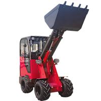 Chargeuse sur pneus télescopique compacte 4x4 de 0,6 tonne avec cabine et commande par joystick