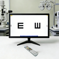 Écran de test d'acuité visuelle ophtalmique 19 pouces, moniteur optique LED avec télécommande pour hôpital et école