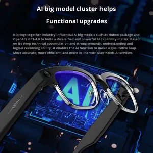 Nouvelles <span class=keywords><strong>lunettes</strong></span> intelligentes IA 2026 avec reconnaissance d'objets, caméra 8MP, réduction de bruit double micro, vidéo POV 1080P, enregistrement intelligent W630 - Product Image 2