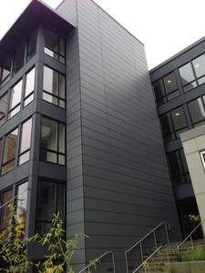 ألواح إسمنتية من الألياف غير الأسبستوس للزينة ، تكسية إسمنتية انحياز للواجهة الخارجية الخضراء - Product Image 2