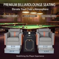 Canapé de billard en cuir sur mesure, chaise de billard pour usage domestique et lieux commerciaux tels que les clubs de billard