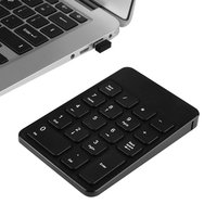 BOW HW157 keyboard mini usb 18 tombol, Keypad angka nirkabel portabel dapat diisi ulang