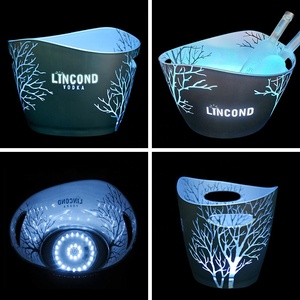 Miễn phí Mẫu OEM chiếu sáng <span class=keywords><strong>LED</strong></span> Xô đá xô rượu với không thấm nước <span class=keywords><strong>LED</strong></span> cơ sở - Product Image 2