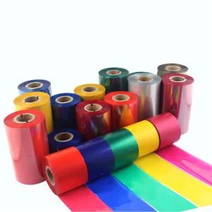 NX254 Kustom 30Mm-220Mm Cuci Resin Ink Ribbon Thermal Transfer Ribbon untuk Pita Printer