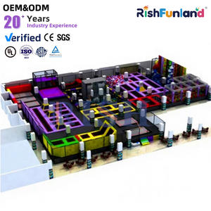 <span class=keywords><strong>Parc</strong></span> de trampolines à activité zonée, rembourrage doux haute résistance, protection contre les chocs, équipement de terrain de jeu intérieur pour enfants et adultes - Product Image 1