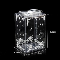 Boîte d'emballage transparente en PVC, boîte à bonbons en PET imprimé transparent, boîte d'emballage transparente pour chocolat