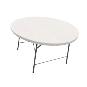 4ft дешевый открытый складной столик для пикника с металлическими складными ножками портативный пластиковый круглый складной столик и стул для мероприятия