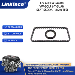 奥迪A3 A4 B8大众高尔夫6途观座椅斯柯达1.8/2.0 TFSI 06H103085G 06H103085GS5的Linkteco汽车发动机零件正时链条套件 - Product Image 5