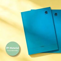 Cahier d'exercices ligné A4 français |   Cahier d'écriture scolaire avec couverture en PP imperméable et colorée