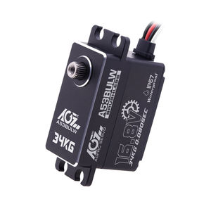 AGFRC A53BULW 4S Servo numérique brushless haute tension 34KG 0.08Sec ultra-rapide en métal à profil bas IP67 <span class=keywords><strong>WP</strong></span> 25T pour Crawler/Buggy 1/10 - Product Image 4