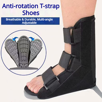 Chaussures orthopédiques en T pour la rééducation des fractures, thérapie physique, orthèses anti-rotation avec fixation, design portable et pliable