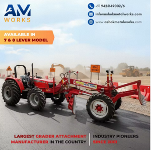 Niveladora Hidráulica para Tractor con Motor, Cuchilla de 10 pies y 20 Grados de Inclinación para Construcción de Carreteras - Product Image 2