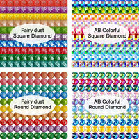 Kit de Peinture Diamant 5D à Perforation Carrée Style Pastoral Portrait DIY Toile Imprimée Décoration Murale Maison