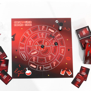 Impresión personalizada pareja cita noche <span class=keywords><strong>amigos</strong></span> fiesta divertida bebida conversación Starter juego de cartas <span class=keywords><strong>con</strong></span> juego de mesa - Product Image 1
