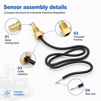 Sonde de mesure de température à capteur thermique NTC pour machine de découpe laser