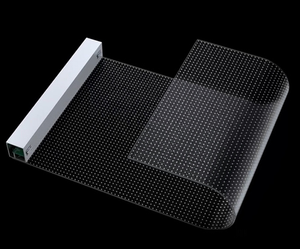 Technologie d'écran LED P20 Affichage LED transparent flexible d'intérieur pour vitrines de magasins/Publicité - Product Image 1