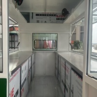 Tricycle alimentaire électrique à 3 roues, cuisine mobile, comptoir en acier inoxydable, résistant à la rouille, suivi GPS pour la vente de hot-dogs et de snacks de rue