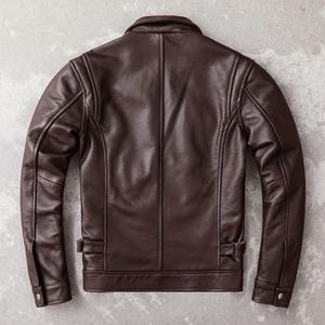 Chaqueta de Cuero y Mezclilla Negra Personalizable para Hombre 2025 |   Ropa Urbana con Cierre de Cremallera Resistente, Venta al por Mayor Directa de Fábrica - Product Image 5