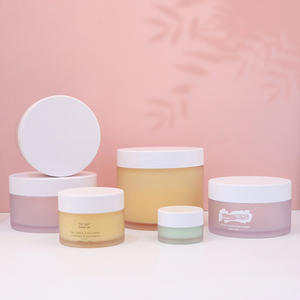 Tarro de plástico PET esmerilado vacío con tapa blanca de 1oz, 2oz, 3oz, 4oz, 8oz, 15g, 30g, 80g, 120g para envasado de cosméticos y cuidado de la piel - Product Image 1