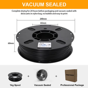 Филамент PRINTROO PLA-CF 1,75 мм для 3D-принтеров, черный, с карбоновым волокном, устойчивый к истиранию и воздействию атмосферных воздействий - Product Image 5