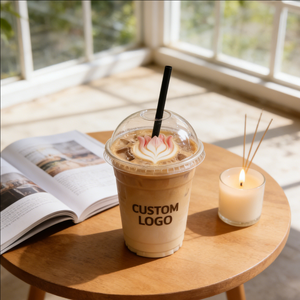 Gobelets en plastique PET transparents personnalisés de 12 oz et 14 oz pour café glacé, jetables - Product Image 5