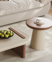 Table basse de salon 2026 Nouvelle collection Crème Vent Noyer