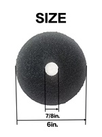 Disques en fibre de résine de carbure de silicium en gros 6" 7" x 7/8" à trou rond ou à trous croisés, grain 24/36/40/50, fabricant OEM