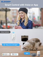 Prise d'alimentation intelligente ELEGRP US Standard 15A Tuya prise murale intelligente Wifi compatible avec la surveillance de l'énergie