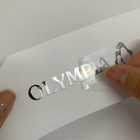 Étiquettes en métal personnalisables avec logo en nickel, lettres fines plaquées or, autocollants de transfert chromés, décalcomanies métalliques