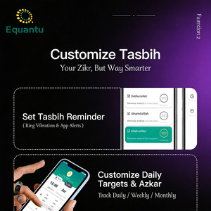 Anillo de Oración Discreto Equantu Office Ready Zikr, Elegante y Profesional para Profesionales Musulmanes, Anillo Tasbeeh - Product Image 4