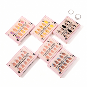 <span class=keywords><strong>Faux</strong></span> <span class=keywords><strong>ongles</strong></span> en PMMA acrylique à pression, forme amande, ligne irrégulière, vente en gros, étiquette privée, livraison directe - Product Image 5