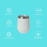 Taza personalizada impresa de 12oz termo de doble pared Chaud Et Froid Vaso De Acero Inoxidable 304 tazas de café al vacío