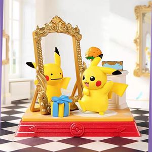 Anime japonais 100% original, 8 pièces/boîte, figurines d'action en PVC <span class=keywords><strong>Pikachu</strong></span> et ses amis, boîte mystère, mini jouets de collection, ornements - Product Image 3