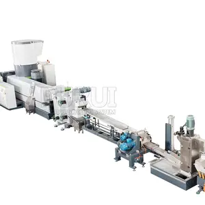 Cost of plastic granulator machine pet recycling pelletizing line pet flakes granulating machine