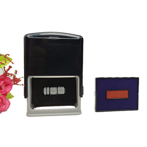 Almohadilla de sello de <span class=keywords><strong>2</strong></span> colores preentintada, fecha rectangular, sellos autoentintables 5030 para bolsa de plástico - Product Image 1