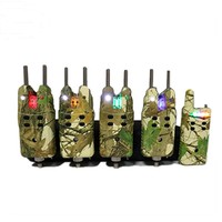 Alarme de morsure de pêche électronique avec logo personnalisé personnel JZH-RF698 4 + 1 Alarme de morsure de pêche à la carpe avec couleur camouflage