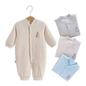 סיטונאי מותאם אישית פעוט חם לבן sleepsuit תינוק תינוק סרבל רומר