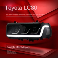 Pour Land Cruiser LC80 1990-2002, ensemble de phares 24V 55W avec feux de jour LED et clignotants