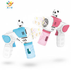 אקדח בועות חשמלי צבעוני לילדים, דגם פנדה, הרכבה ופירוק עצמי של רכיבים, מתנה לילדים מבית AJB - Product Image 1