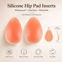 Coussinets de hanche en silicone de haute qualité pour femmes-Rehausseur de mode sexy lavable sans couture imperméable