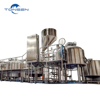 TONSEN 2000L Machine de brassage de bière artisanale sous pression, projet clé en main, équipement de ligne de production de bière avec 3 ans de garantie