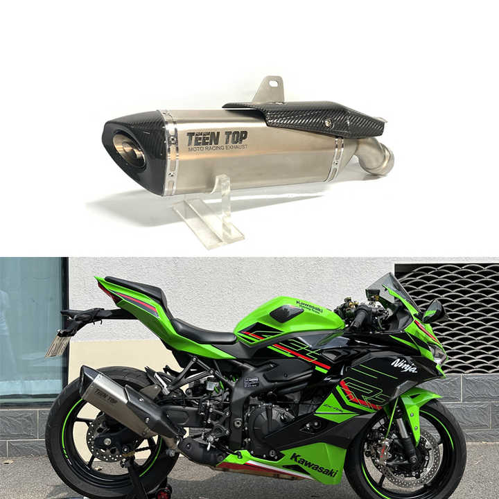 Teentop Motorcycle Exhaust System Stainless Slip-on Exhaust for