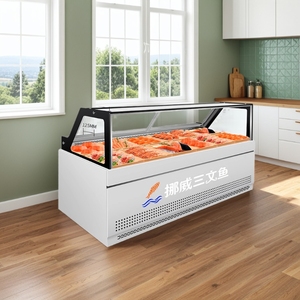 Bán buôn tùy chỉnh nhiệt độ thấp làm mát không khí cá sống và hải sản tủ lạnh tủ trưng bày - Product Image 5