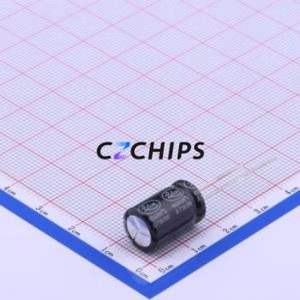 Condensador Electrolítico de Aluminio de Montaje Pasante RGA102M1EBK-1016G, Componente de Montaje Pasante THT, D10xL16mm 1000uF 20% 25V 5mm - Product Image 2