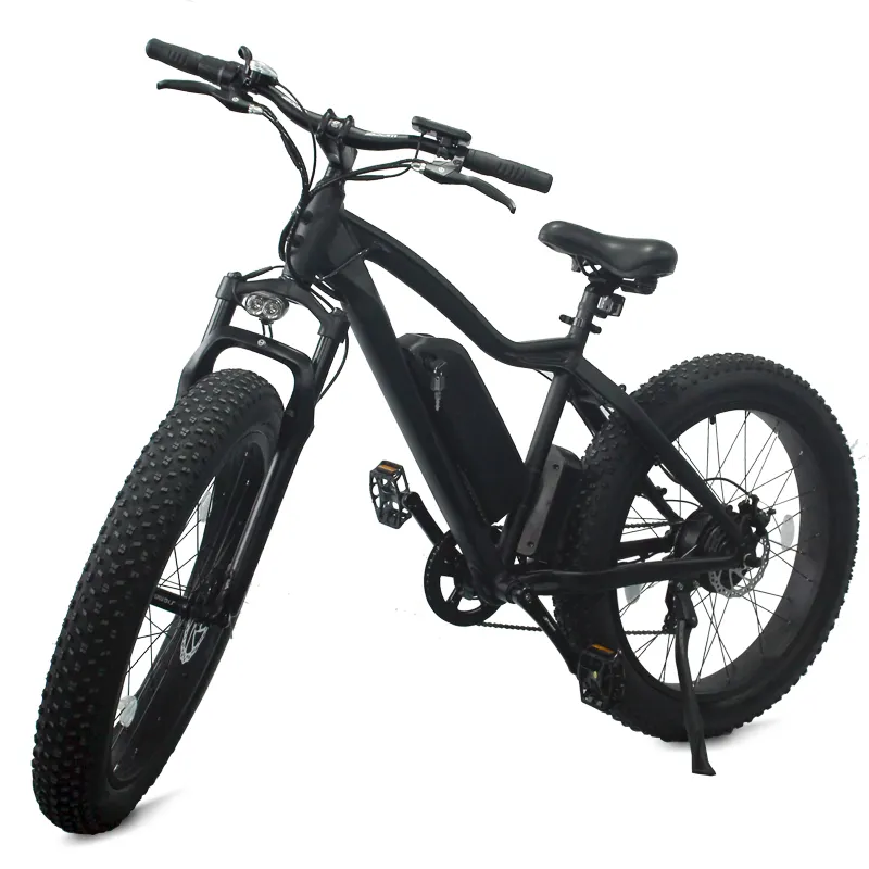 48V 350W 500W 750W 1000W 1500W sıcak satış alüminyum alaşımlı lityum pil 26*4.0 inç büyük tekerlek yağ lastik Moped elektrikli bisiklet