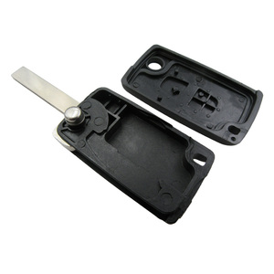 Chất lượng cao giá tốt p-eugeot 407 2 nút lật sửa đổi từ xa Vỏ chìa khóa với hu83 lưỡi - Product Image 2